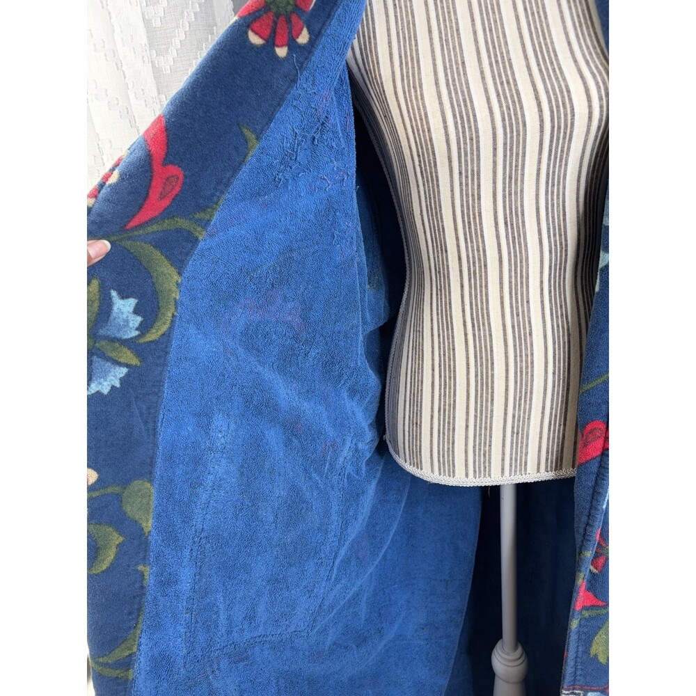 Created For Smithsonian Native American Terry 100% Cotton Robe OSFM - Picture 6 of 6